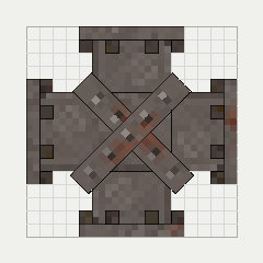 Plated Piping (X-Junction), the top (up)