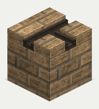 Molten Canal (T-Junction), brick, isometric