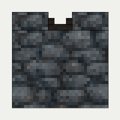 Molten Canal (Straight), cobblestone, the right (north)
