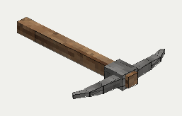 Bessemer Steel Pickaxe, isometric