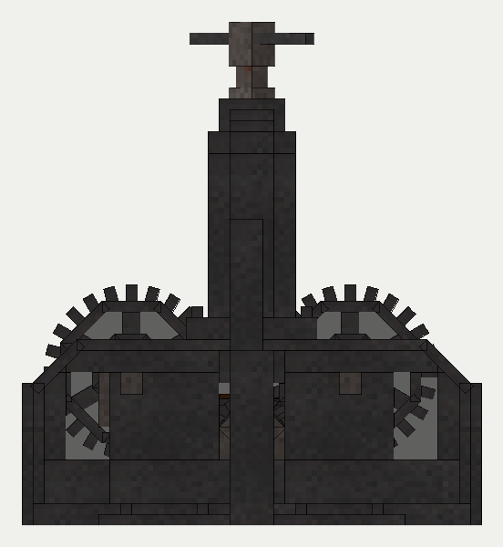 Bending Machine, the front (south)