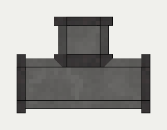 Rolled Piping (T-Junction), the front (east)