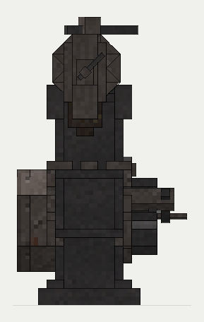 Crank Shaper, the front (south)