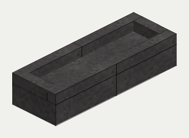 Cast Machine Frame, isometric
