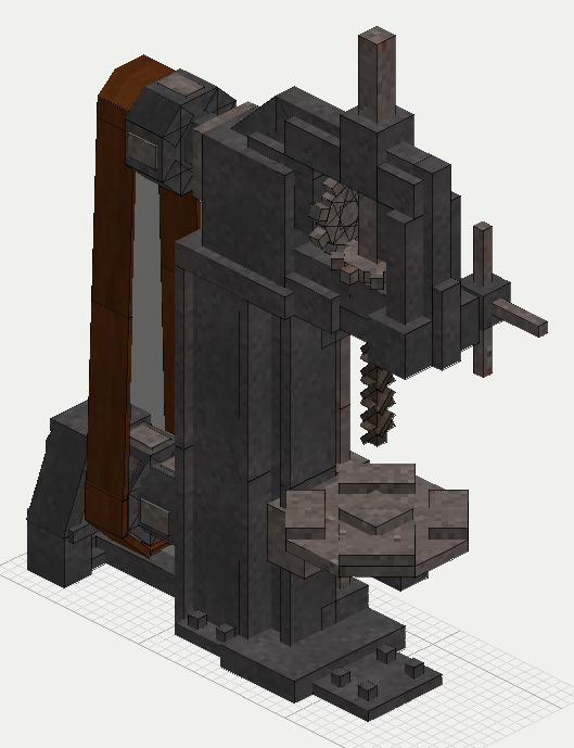 Drilling Press, isometric