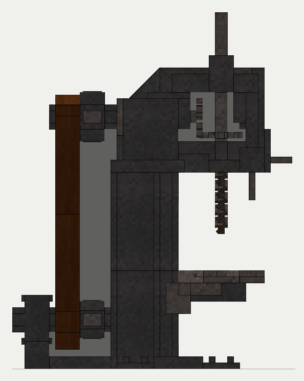 Drilling Press, the front (south)