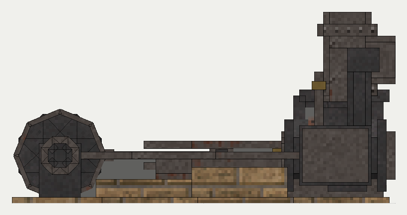 Simple Horizontal Engine, the left (west)