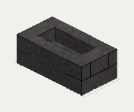 Cast Iron Ingot Mold, isometric