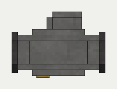Plated Piping (Indicator), the back (west)