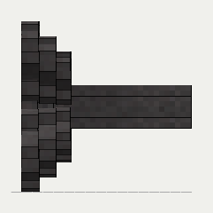 Cast Iron Bevel Drive, from the east