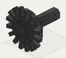 Cast Iron Bevel Drive, isometric