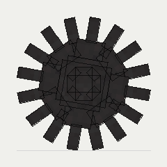 Cast Iron Bevel Drive, from the south