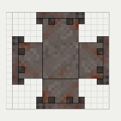 Piping (X-Junction), the top (up)