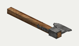 Bessemer Steel Axe, isometric