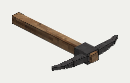 Cast Iron Pickaxe, isometric