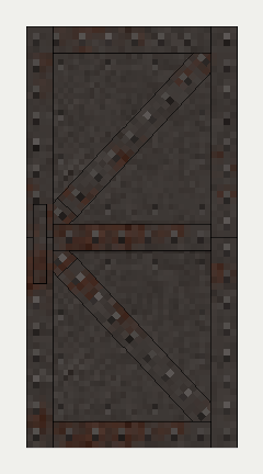 Blast Furnace Door, the front (south)