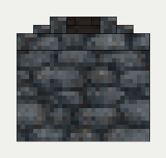 Molten Canal (Mold Pedestal), cobblestone, the back (north)