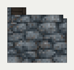 Molten Canal (Mold Pedestal), cobblestone, the left (west)
