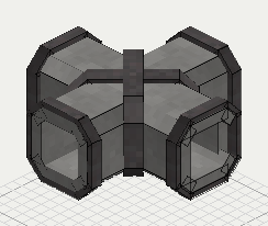 Rolled Piping (X-Junction), isometric