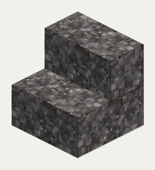 Slag Brick Stairs, isometric