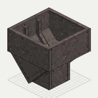 Reinforced Hopper, isometric