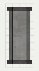 Rolled Piping (Straight), the top (up)