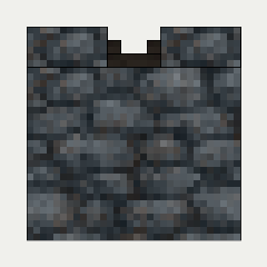 Molten Canal (X-Junction), cobblestone, the left (south)