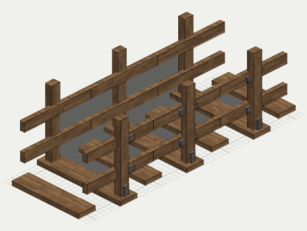 Storage Rack, isometric