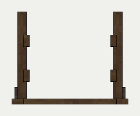 Storage Rack, the back (north)