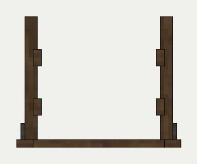 Storage Rack, the front (south)