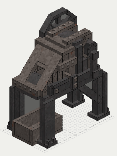 Cut Nail Machine, isometric