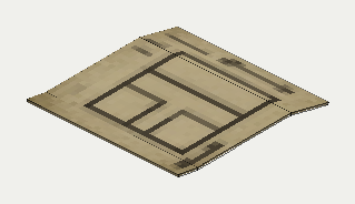 Canal T-Junction Diagram, isometric