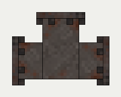 Piping (T-Junction), the left (west)