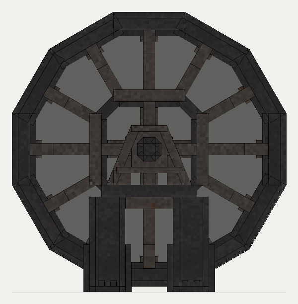 Flywheel, the front (south)