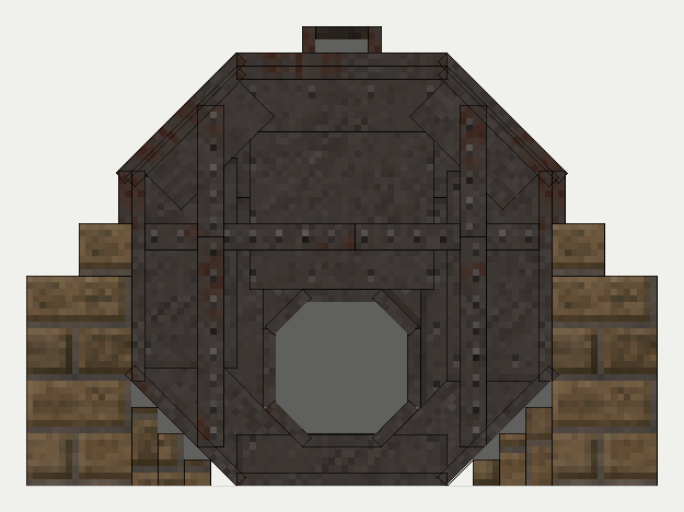 Cornish Boiler (block), the back (north)