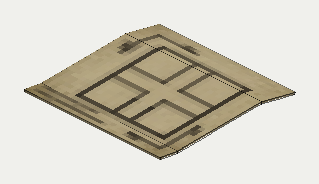Canal Cross Diagram, isometric