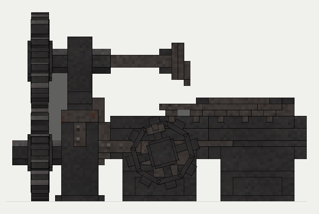 Horizontal Boring Machine, the back (north)