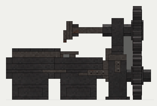 Horizontal Boring Machine, the front (south)