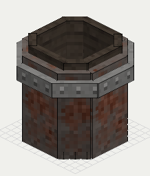 Molten Barrel, isometric