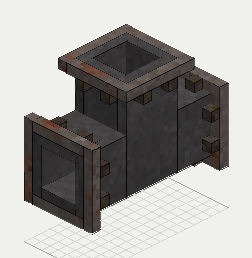 Cast Piping (T-Junction), isometric