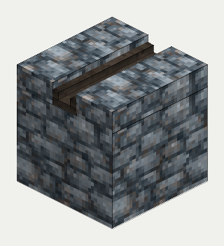Molten Canal (Straight), cobblestone, isometric