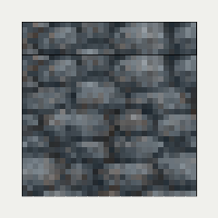 Molten Canal (Straight), cobblestone, the back (west)