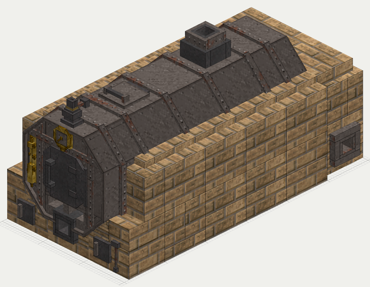 Cornish Boiler, isometric