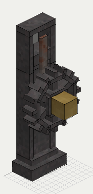 Engine Crank, isometric