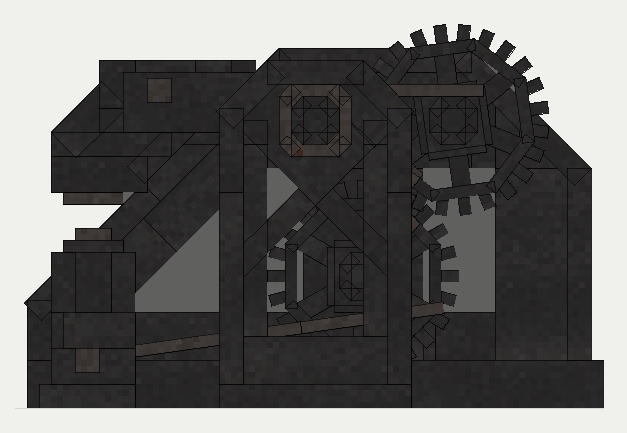 Rivet Heading Machine, the front (south)