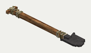 Cast Iron Shovel, isometric