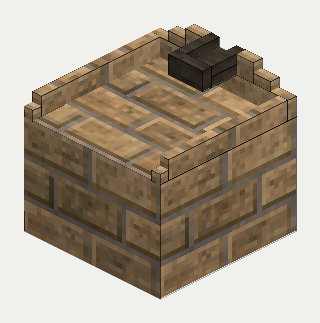 Molten Canal (Mold Pedestal), brick, isometric