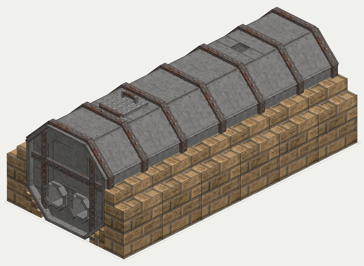 Lancashire Boiler, isometric