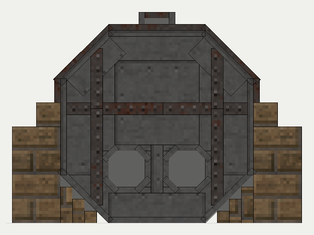 Lancashire Boiler, the back (north)
