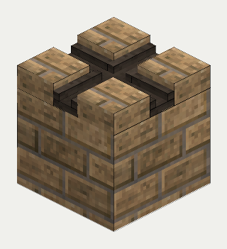Molten Canal (X-Junction), brick, isometric